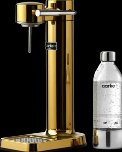 Aarke Carbonator 3 Hiilihapotuslaite, Sisaltaa Pullon, Kulta