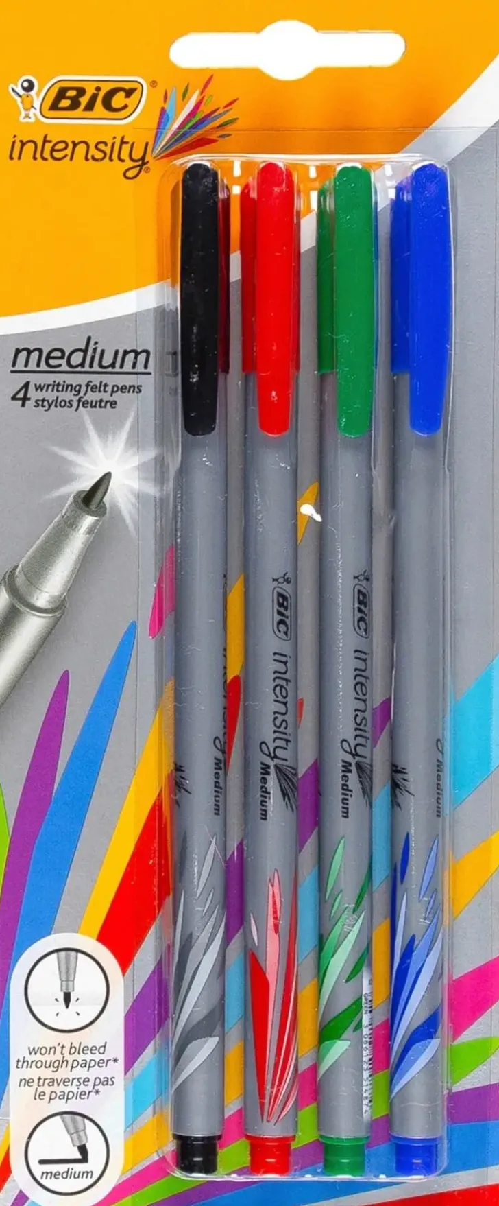 Bic Intensity Medium Perusvarit 4Kpl Fineliner