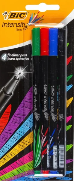 Bic Intensity Perusvarit 4Kpl Fineliner
