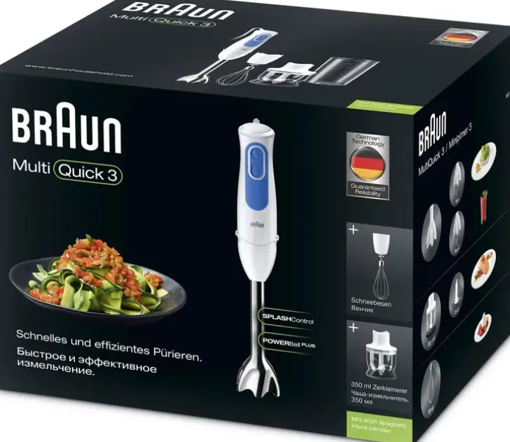 Braun Mq3025Wh Spaghetti Multiquick3 Sauvasekoitinsarja