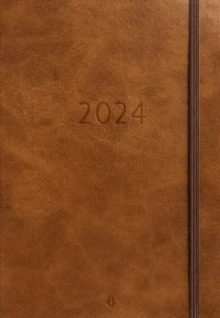 Burde Kalenteri 2024 Business Forma Deluxe Ruskea