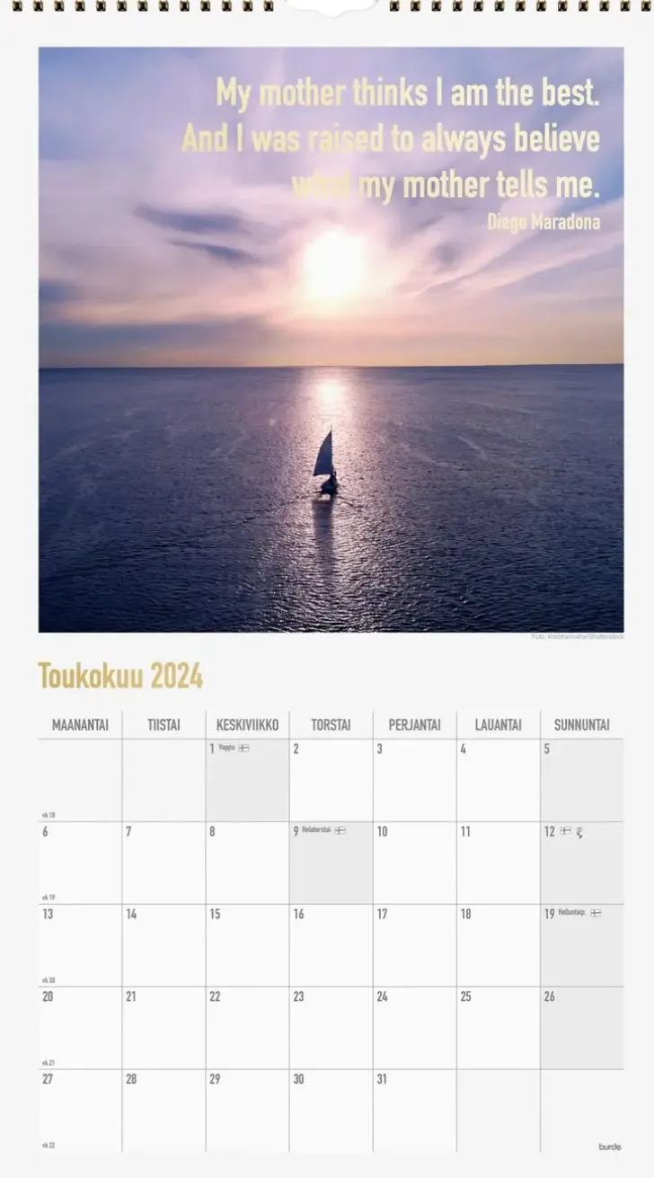 Burde Seinakalenteri 2024 Dream & Do