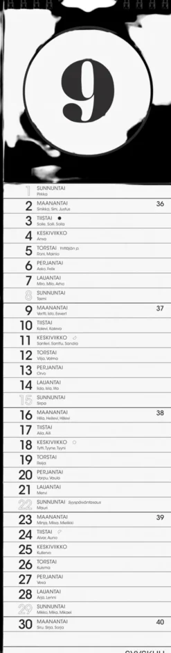 Burde Seinakalenteri 2024 Simply