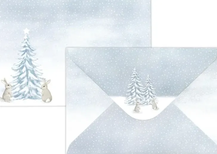 C6/10 Kirjekuori Joulumaisema