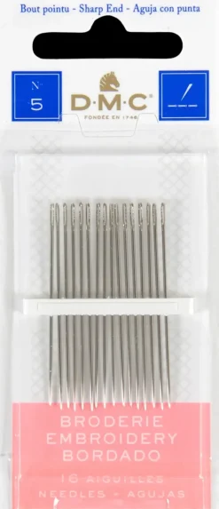 Dmc Teravakarkinen Koruompeluneula 5 Kakienlaisille Kankaille