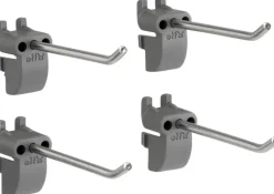 Elfa Utility Pitka Tyokalukoukku 479170 21X65X33Mm 4 Kpl Harmaa