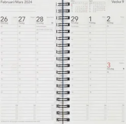 Fickkalender Time System Minne Arspaket 2024