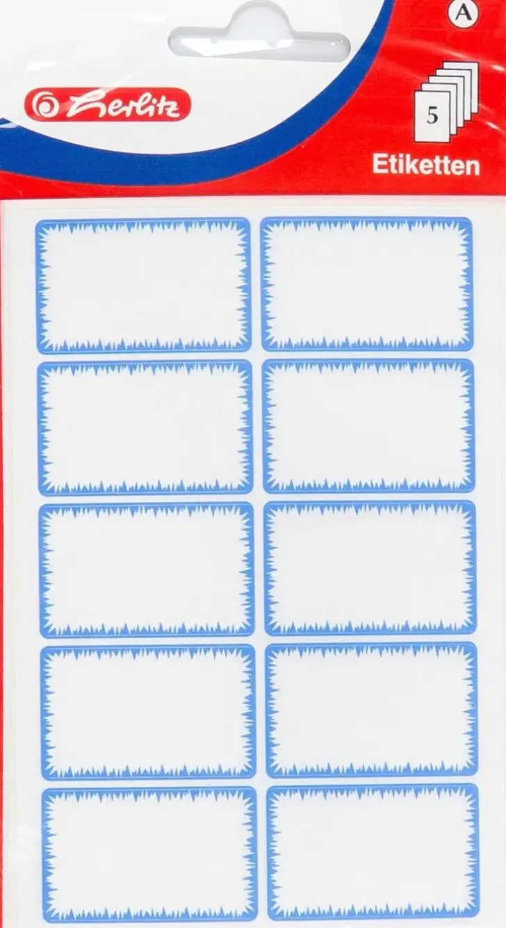 Herlitz 32X24Mm 50Kpl Tarraetikettiarkki Pakastus Valkoinen