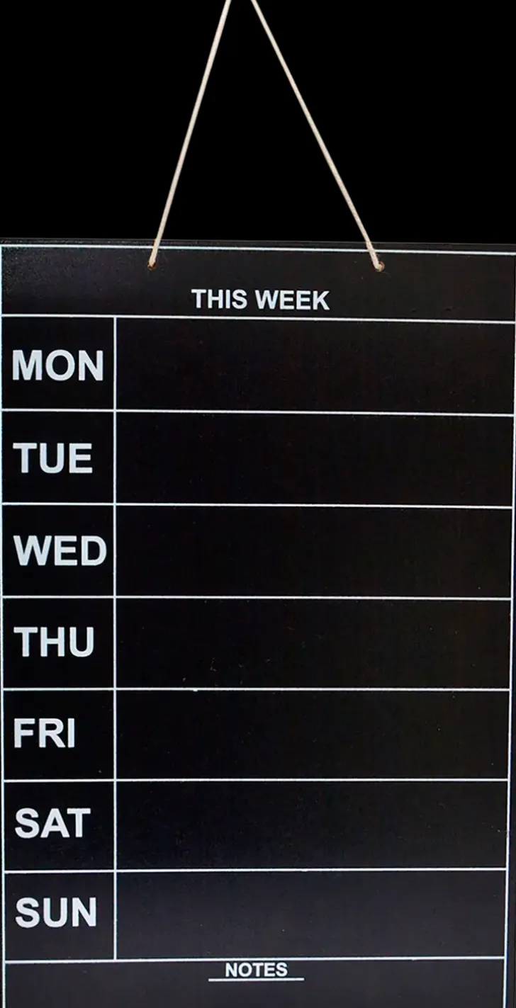 Ilox Liitutaulu 24X36Cm Musta Viikkosuunnittelu