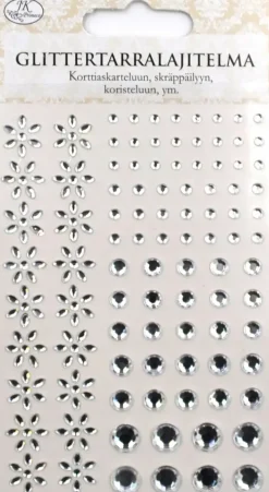 J.K. Primeco Glittertarralajitelma Kukat/Helmet