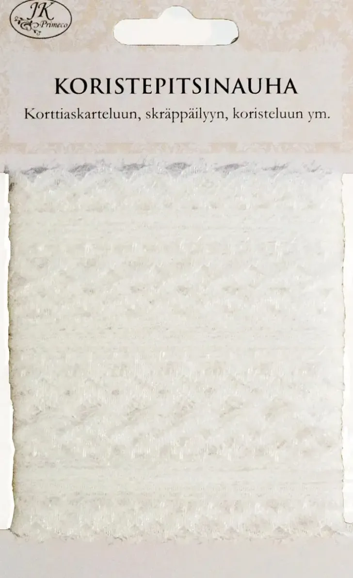 J.K. Primeco Koristepitsinauha 2,4Cmx7M Valkoinen