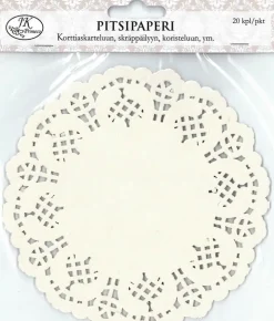 J.K. Primeco Pitsipaperi Iso Ympyra Luonnonvalkoinen 20Kpl/Pkt