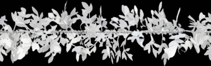 Kapea Lehtipunos Valkoinen 90Mm*2M