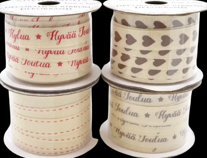 Kuvionauha Joulu Natur 1Cm X 5M