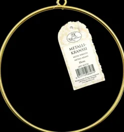 Metallikranssi Kulta 15Cm