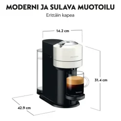 Nespresso Vertuo Next Kapselikeitin, Valkoinen, De'Longhi