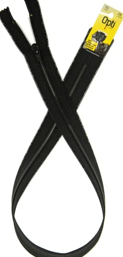 Opti Vetoketju 1722700 Spiraali 70Cm Musta