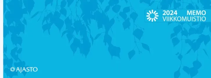 Poytakalenteri Memo-Viikkomuistio, Sininen