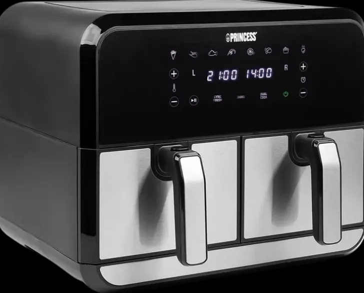 Princess 182074 Airfryer Tupla, 2X4L