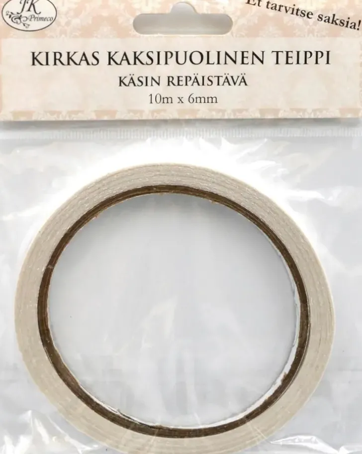 2-Puolinen Paperiteippi 6Mm X 10M