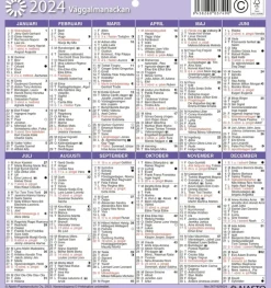 Seinakalenteri Seinaalmanakka/Vaggalmanackan