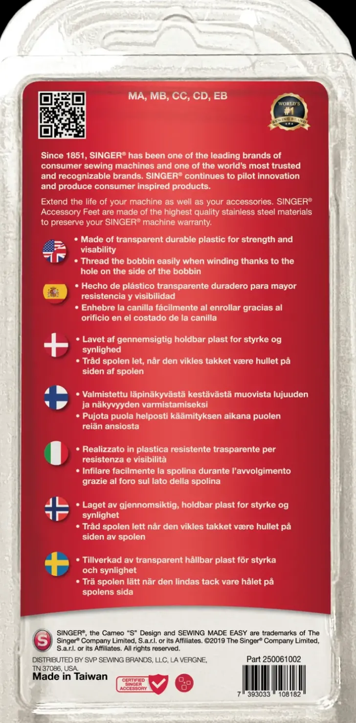 Singer Class 15 Puolat