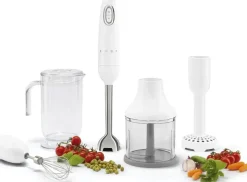 Smeg Sauvasekoitinsetti, Valkoinen