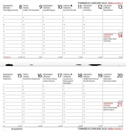 Taskukalenteri Hermes Nova, Musta