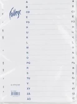 Valilehti A4 A-O Valkoinen