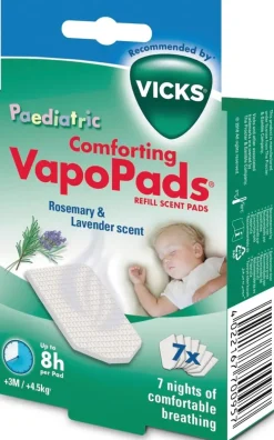 Vicks Vapopads, Rosmariini & Laventeli, 7 Tuoksutyynya