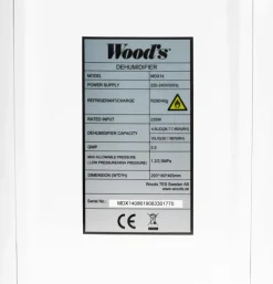 Wood'S Mdx14 Kosteudenpoistaja Kylpyhuoneeseen Max 40M2